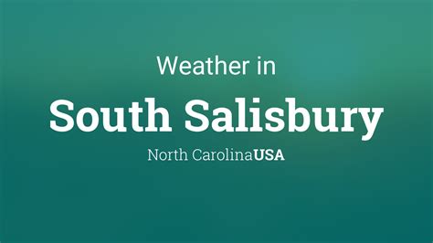 salisbury north carolina weather